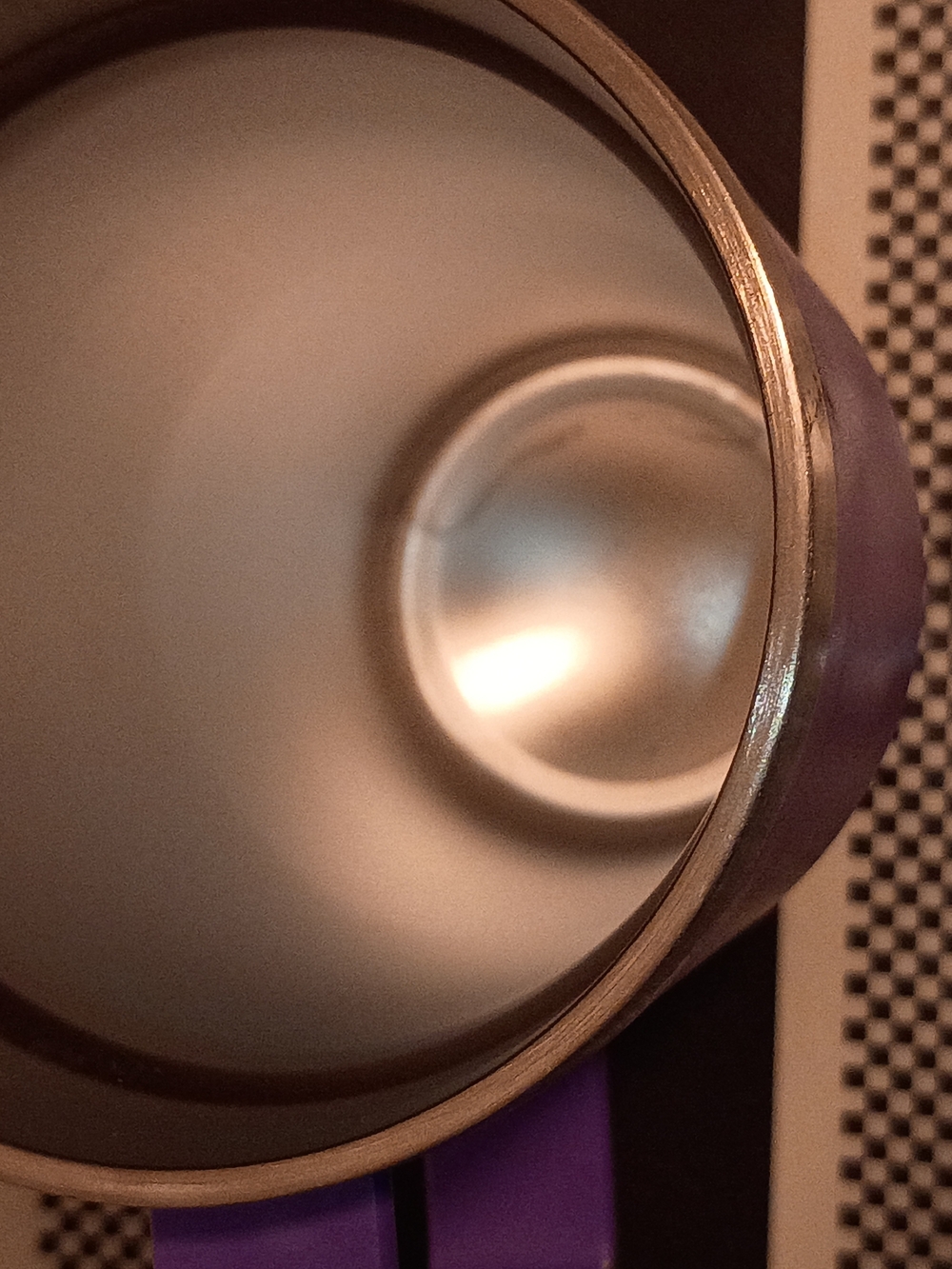 Purple Stainless Steel Tumbler with Handle  With Positive Quote - Picture 5 of 6